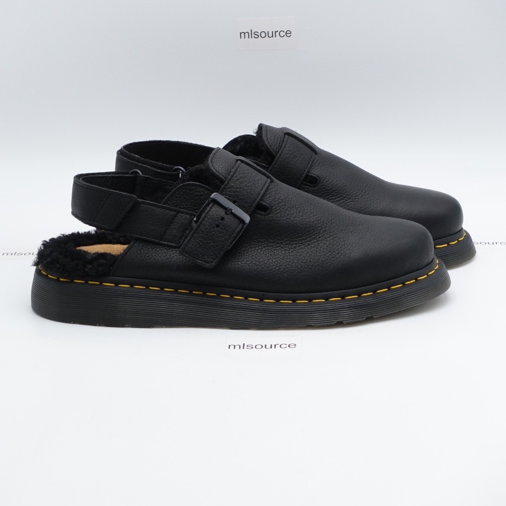 NEW Size 12 Men's Dr. Martens Jorge II Faux Fur Lined Slingback Mules 31885001 - Picture 3 of 6